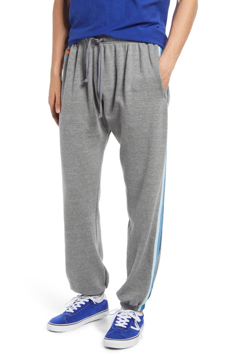 Aviator Nation 5-Stripe Slim Fit Sweatpants, Main, color, 