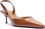 Schutz Paola Mid Slingback Pointed Toe Pump