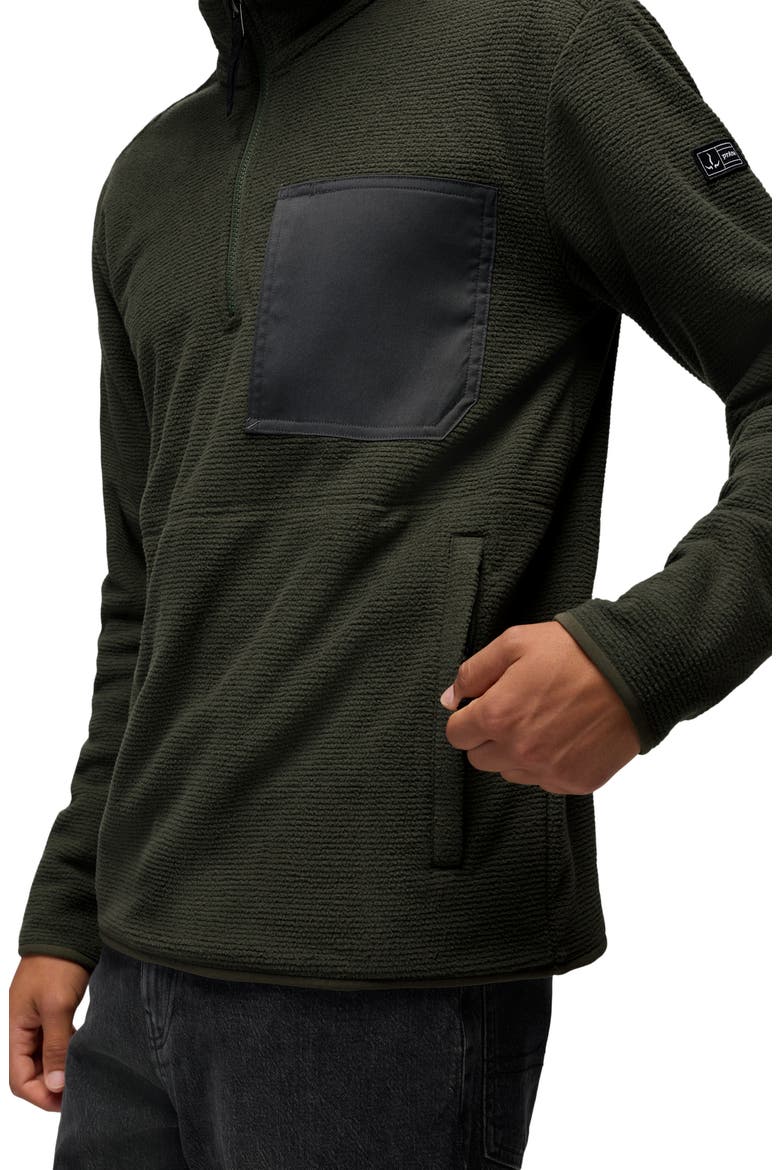 Stretch Zion Fleece Quarter Zip Pullover, Alternate, color, SPRUCE