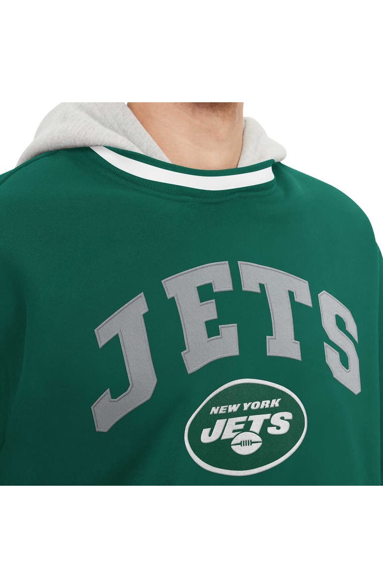 Tommy Hilfiger Men's Tommy Hilfiger Green New York Jets Ivan Fashion Pullover Hoodie, Alternate, color, 