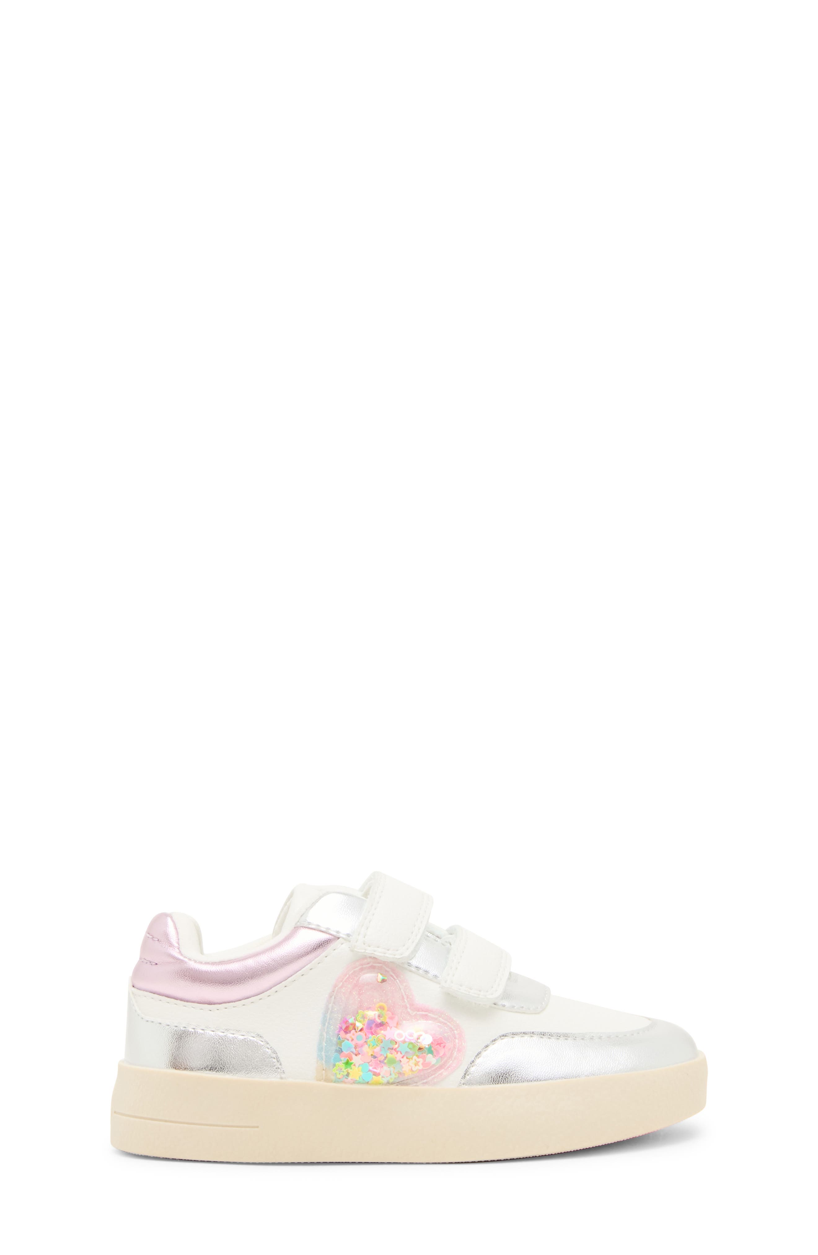 Kids' Treeta Sneaker, Alternate, color, WHITE/ SILVER