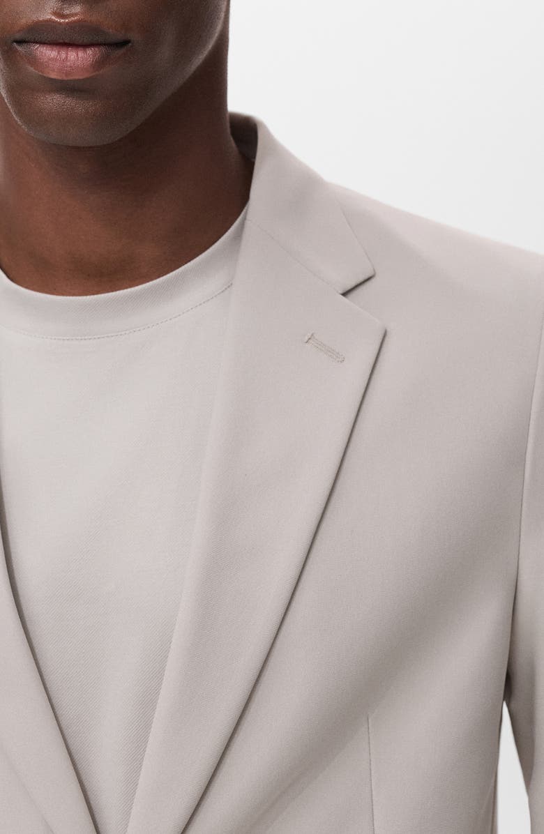 MANGO Zurich Slim Fit Thermolite<sup
®</sup
Suit Jacket, Alternate, color, Beige