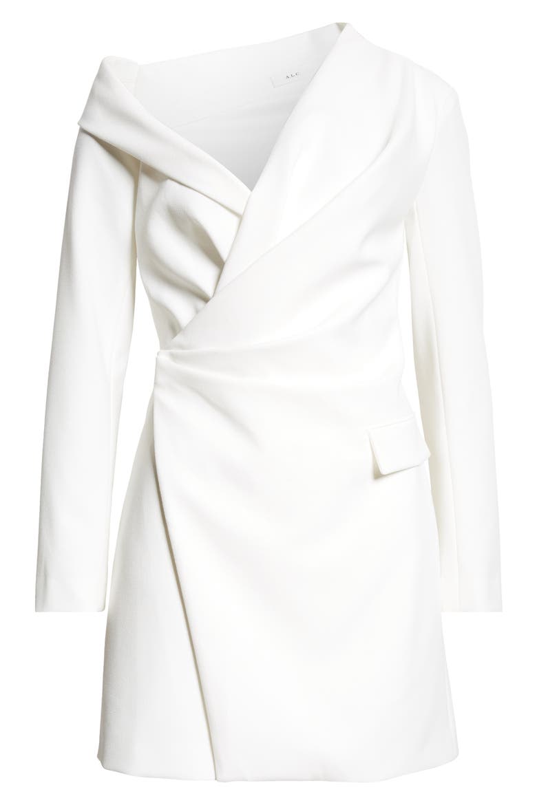 Skyla One-Shoulder Long Sleeve Dress, Alternate, color, DAIKON