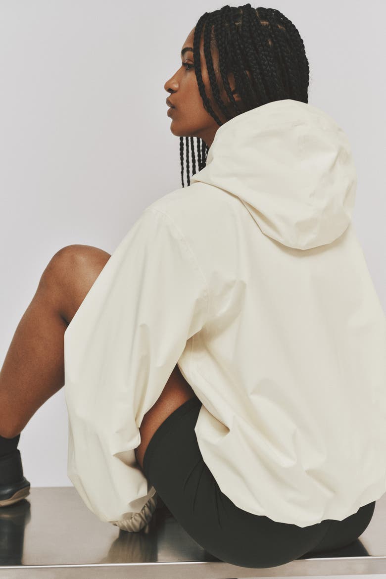 Sports Rain Jacket, Alternate, color, Cream