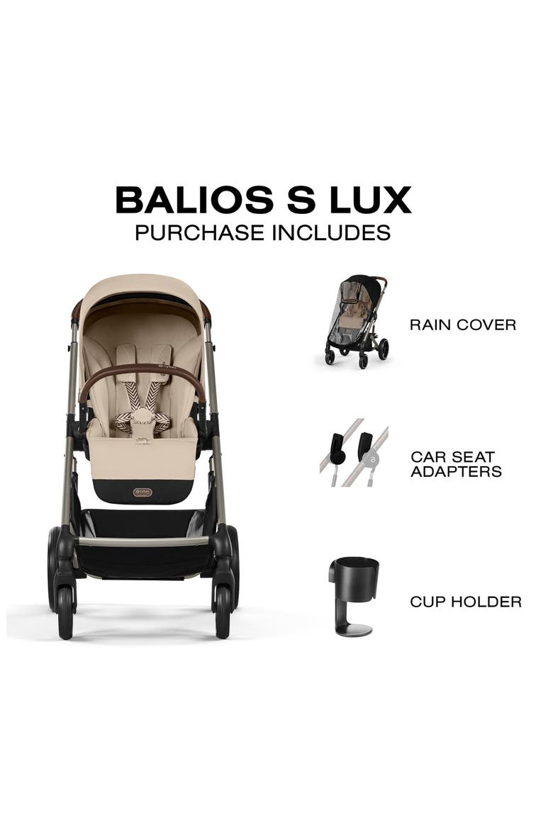 Balios S Lux Stroller, Alternate, color, ALMOND BEIGE