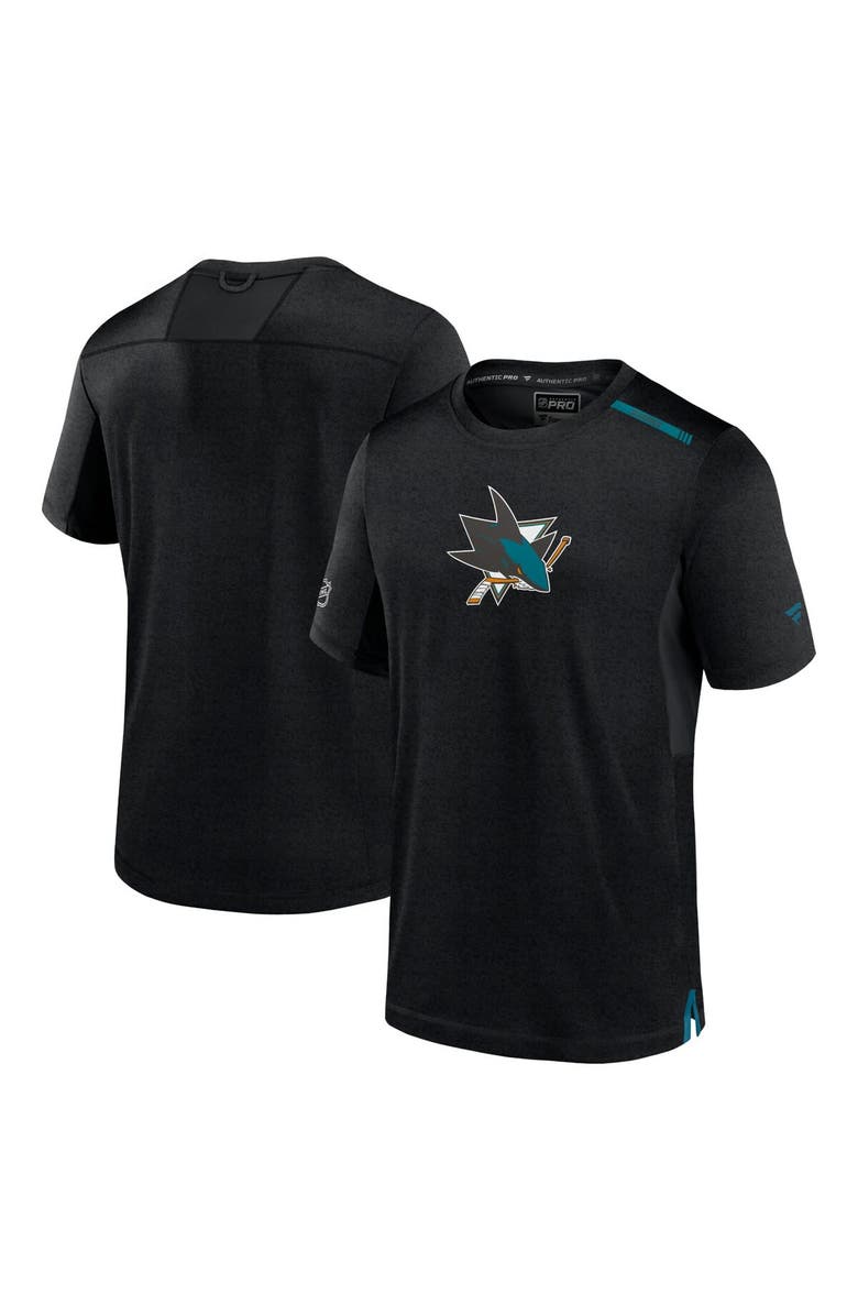 FANATICS Men's Fanatics Branded Gray San Jose Sharks Authentic Pro Performance T-Shirt, Main, color, 