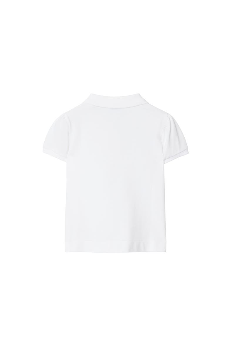Burberry Cotton Polo Shirt, Alternate, color, White