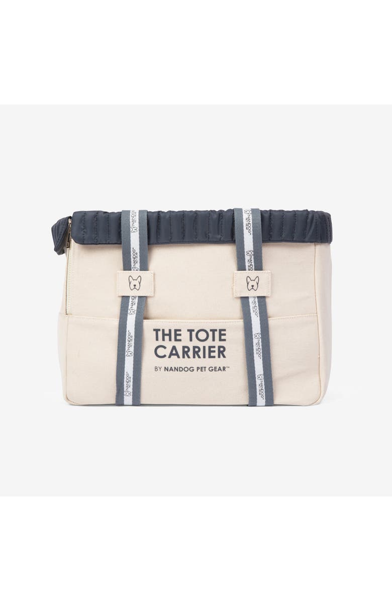 Nandog Pet Gear Tote Pet Carrier for Dogs & Cats, Main, color, Beige