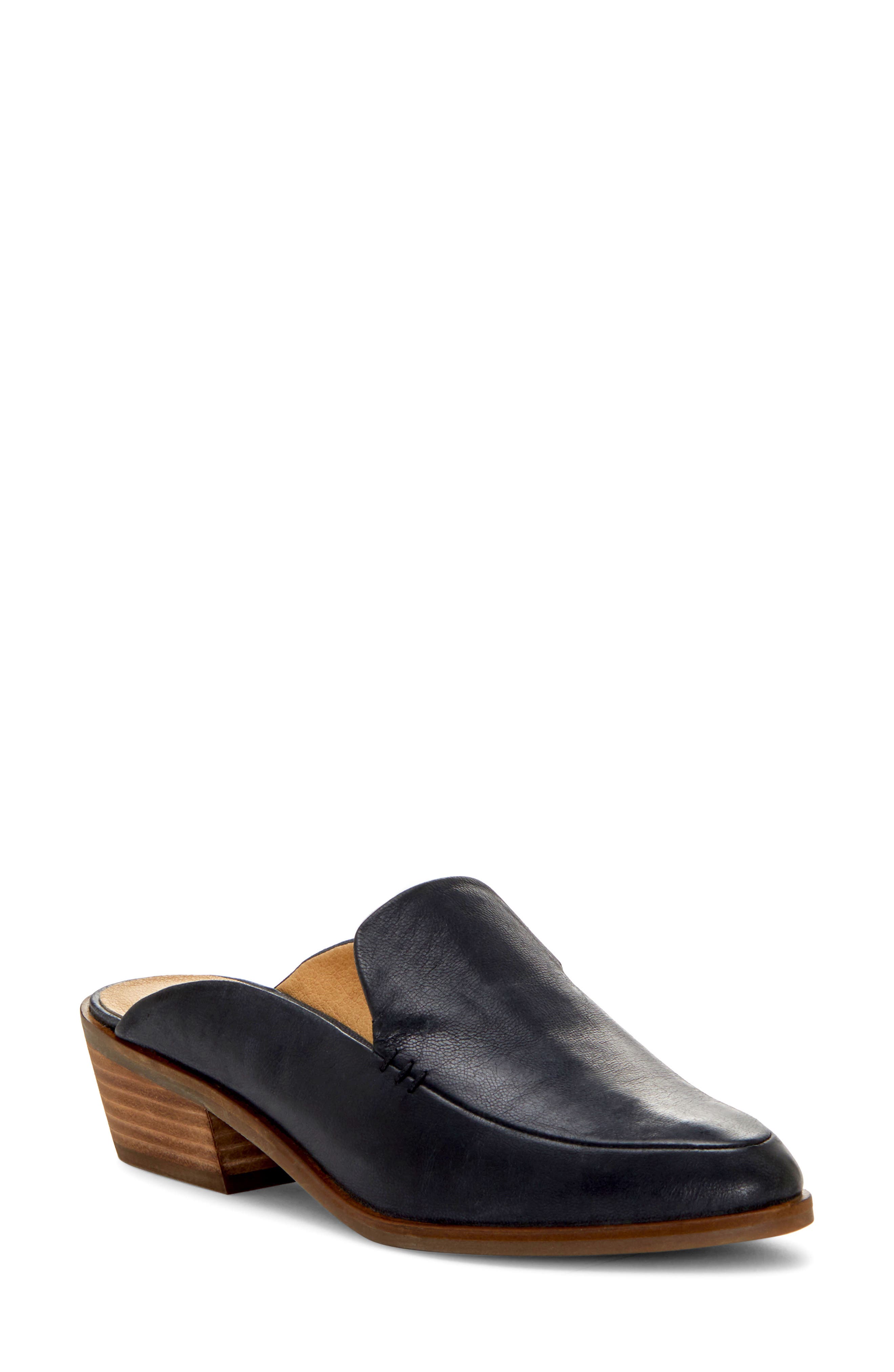 Margrete Mule, Main, color, BLACK LEATHER