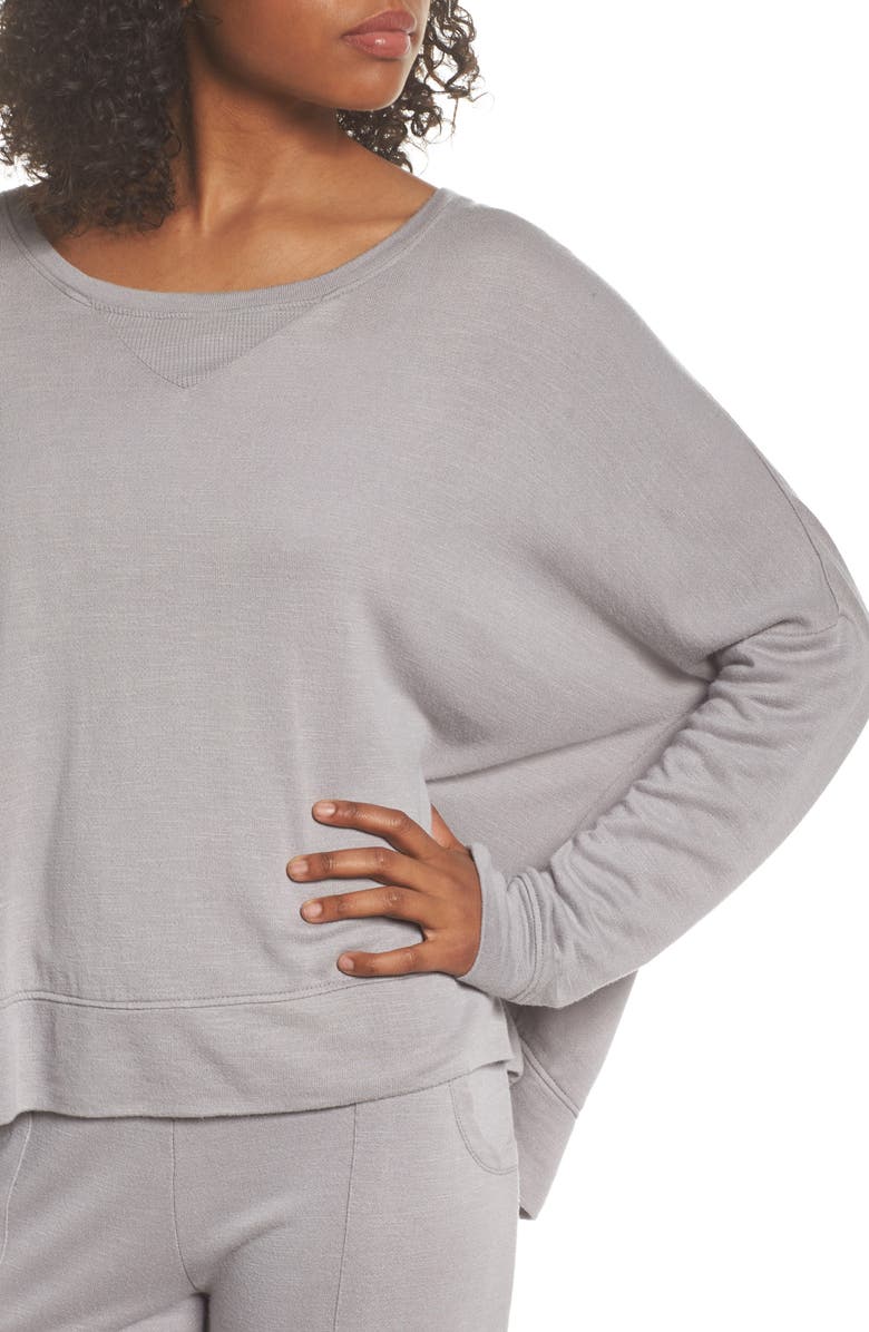 Honeydew Intimates French Terry Sweatshirt, Alternate, color, 