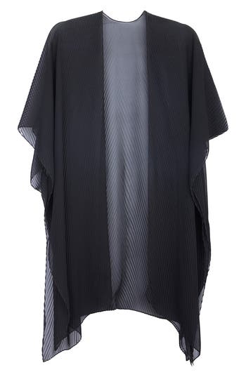 Saachi Sheer Pleated Wrap In Black