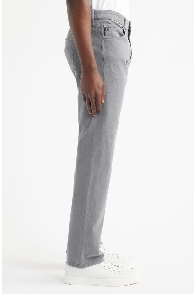 Protégé Classic Straight Leg Cotton & Linen Blend Pants, Alternate, color, DAWN ASH