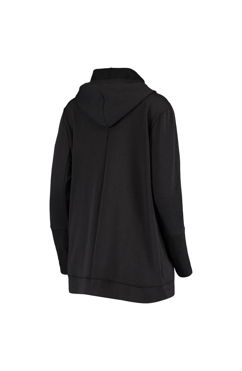 Under Armour Women's Under Armour Black San Francisco Giants Fleece Tri-Blend Performance Hoodie Cardigan, Alternate, color,