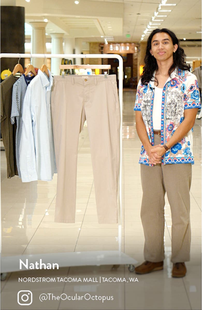 Slim Fit Stretch Cotton Chinos, sales video thumbnail