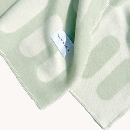 Maison Deux Cubics Blanket In Green