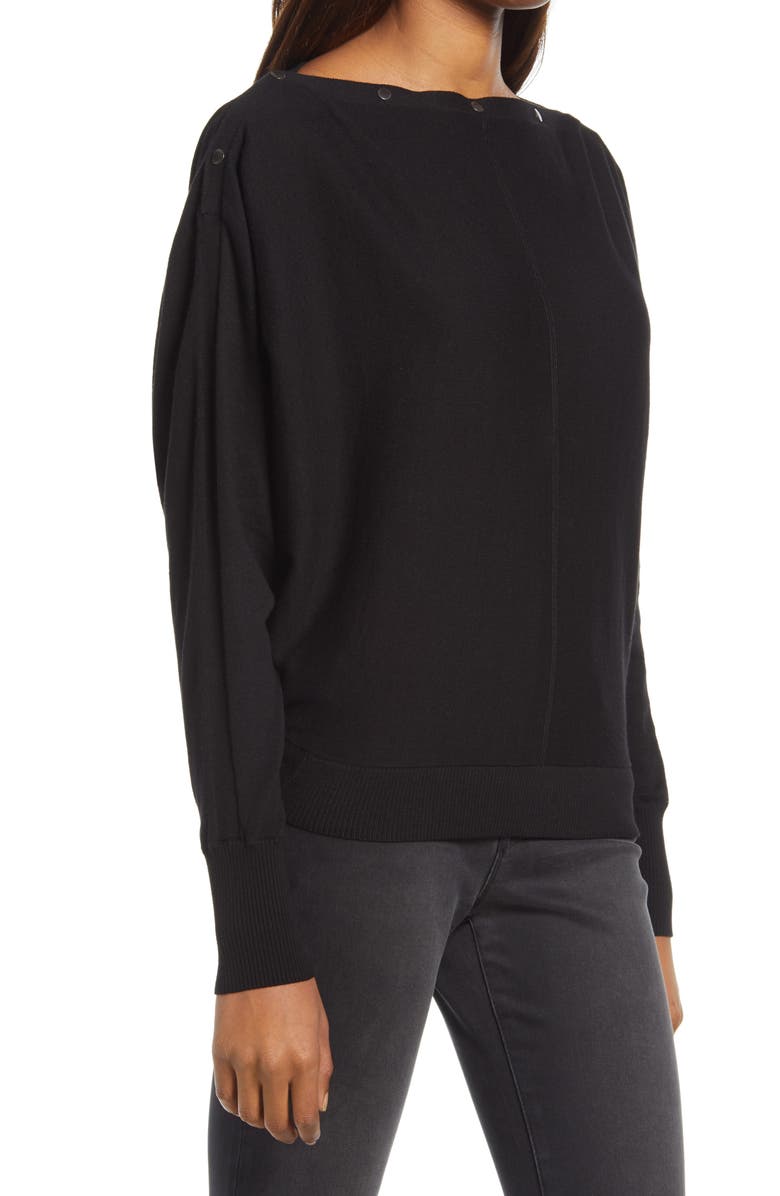 AllSaints Elle Sweater, Alternate, color, Blackdnu