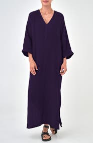 ocean+main Gauze Arc Seam Caftan