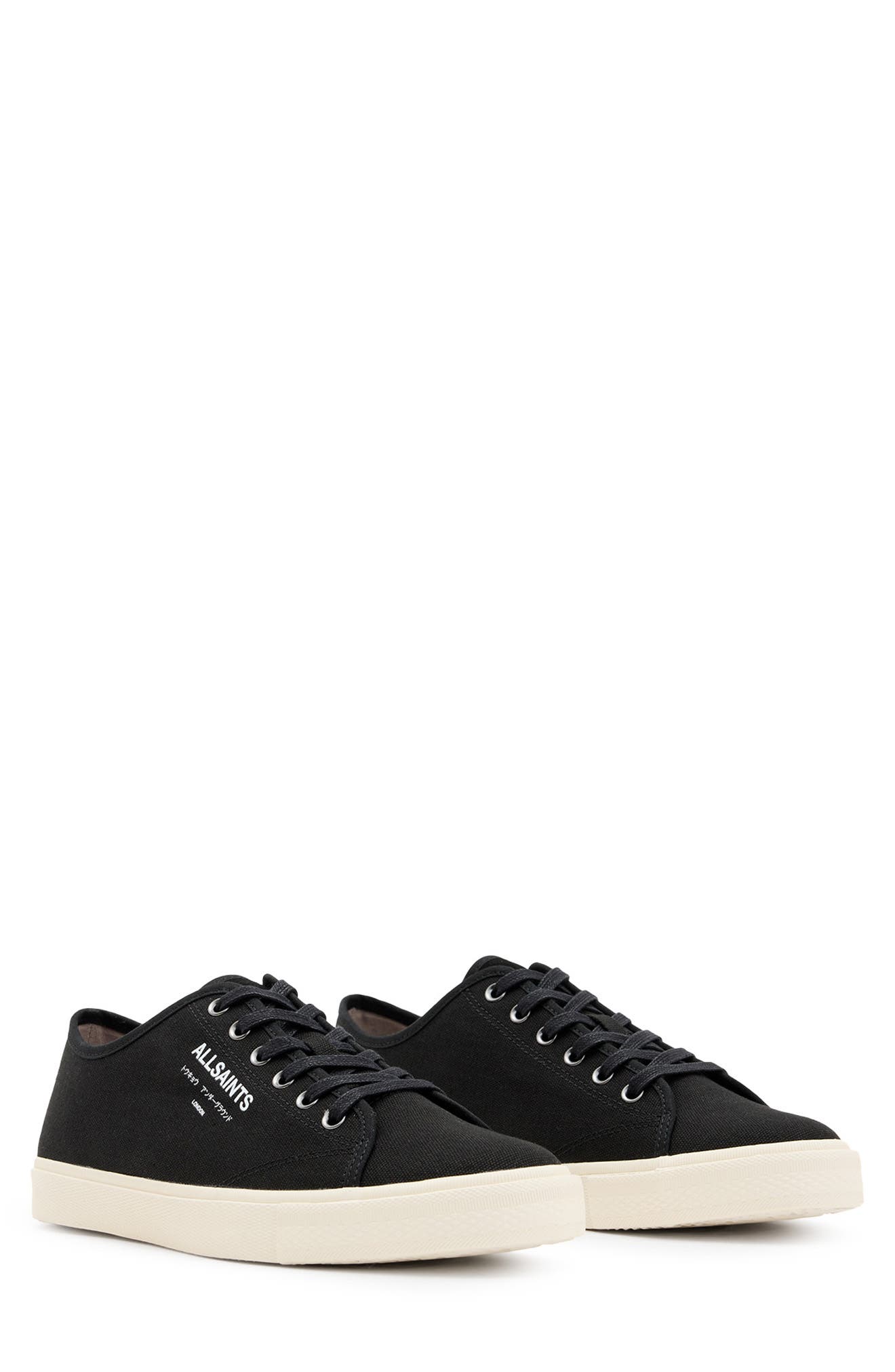 AllSaints Underground Low Top Sneaker, Main, color, Off White/ Black