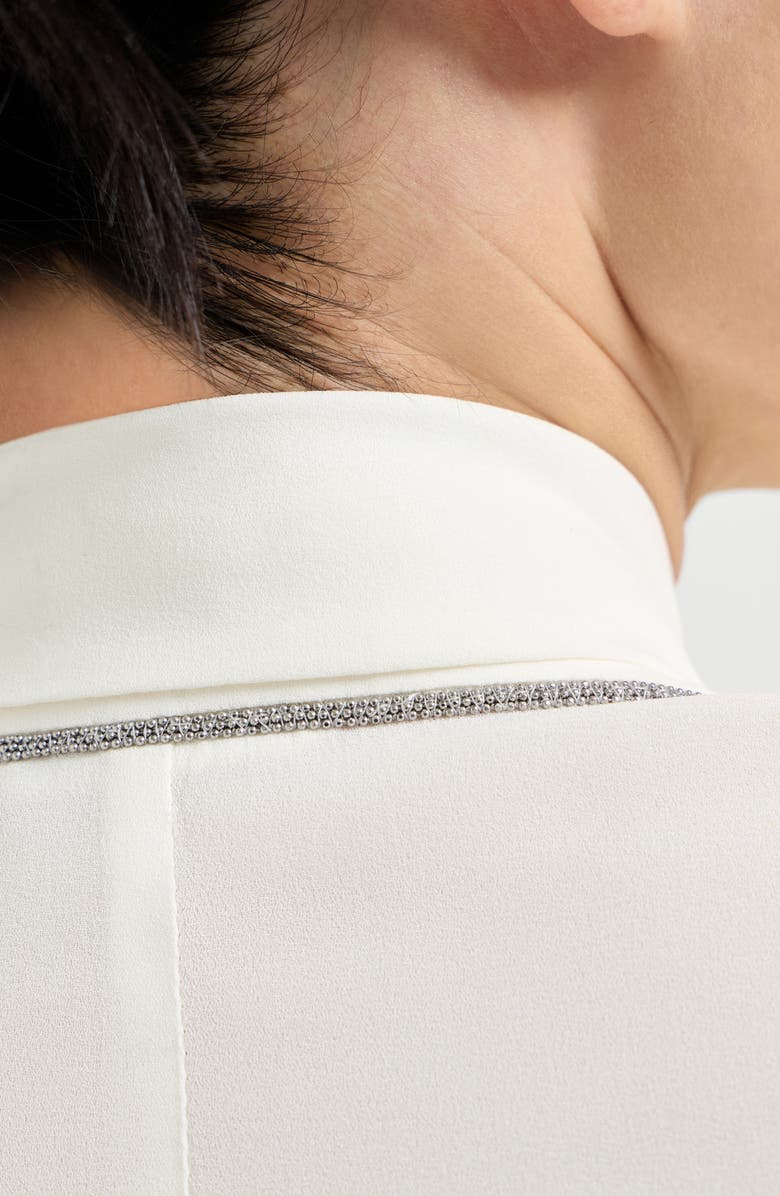 Brunello Cucinelli Sablé crêpe blazer, Alternate, color, White