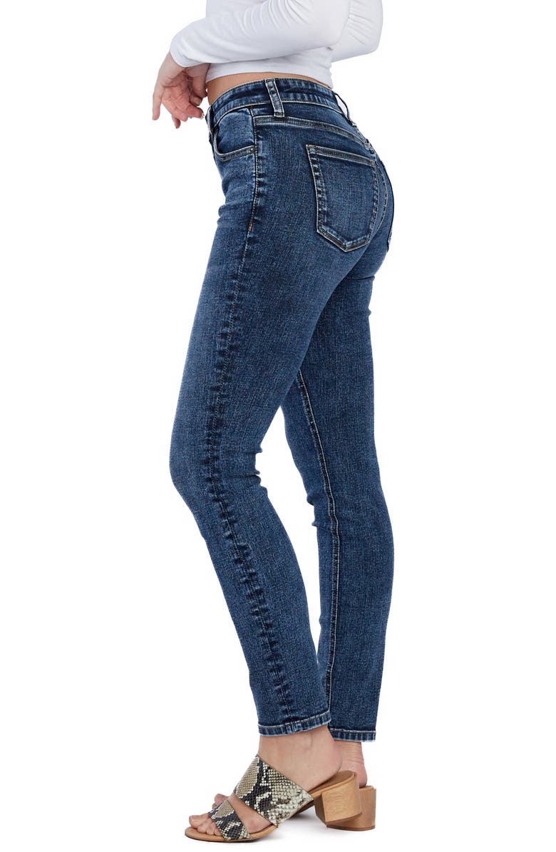 HINT OF BLU High Waist Ankle Skinny Jeans, Alternate, color, Out Of Town Blue