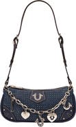 True Religion Sparkle Denim Baguette Bag