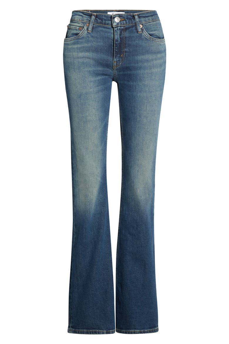 Low Rise Micro Bootcut Jeans, Alternate, color, SMOKE WATER