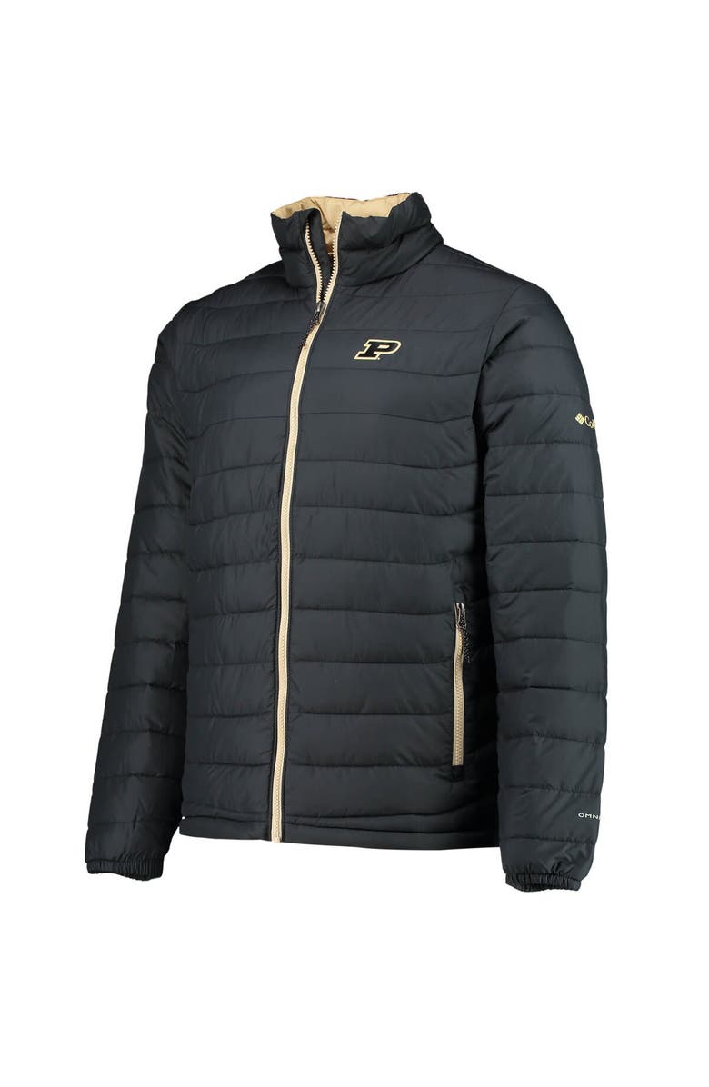 Columbia Men's Columbia Black Purdue Boilermakers Powder Lite Omni-Heat Reflective Full-Zip Jacket, Alternate, color, 