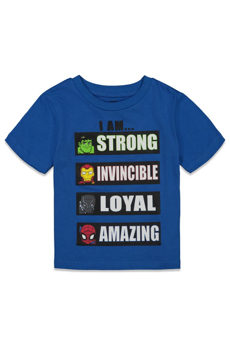 Avengers Short Sleeve T-Shirt 4-Pack, Alternate, color, Avengers White Blue