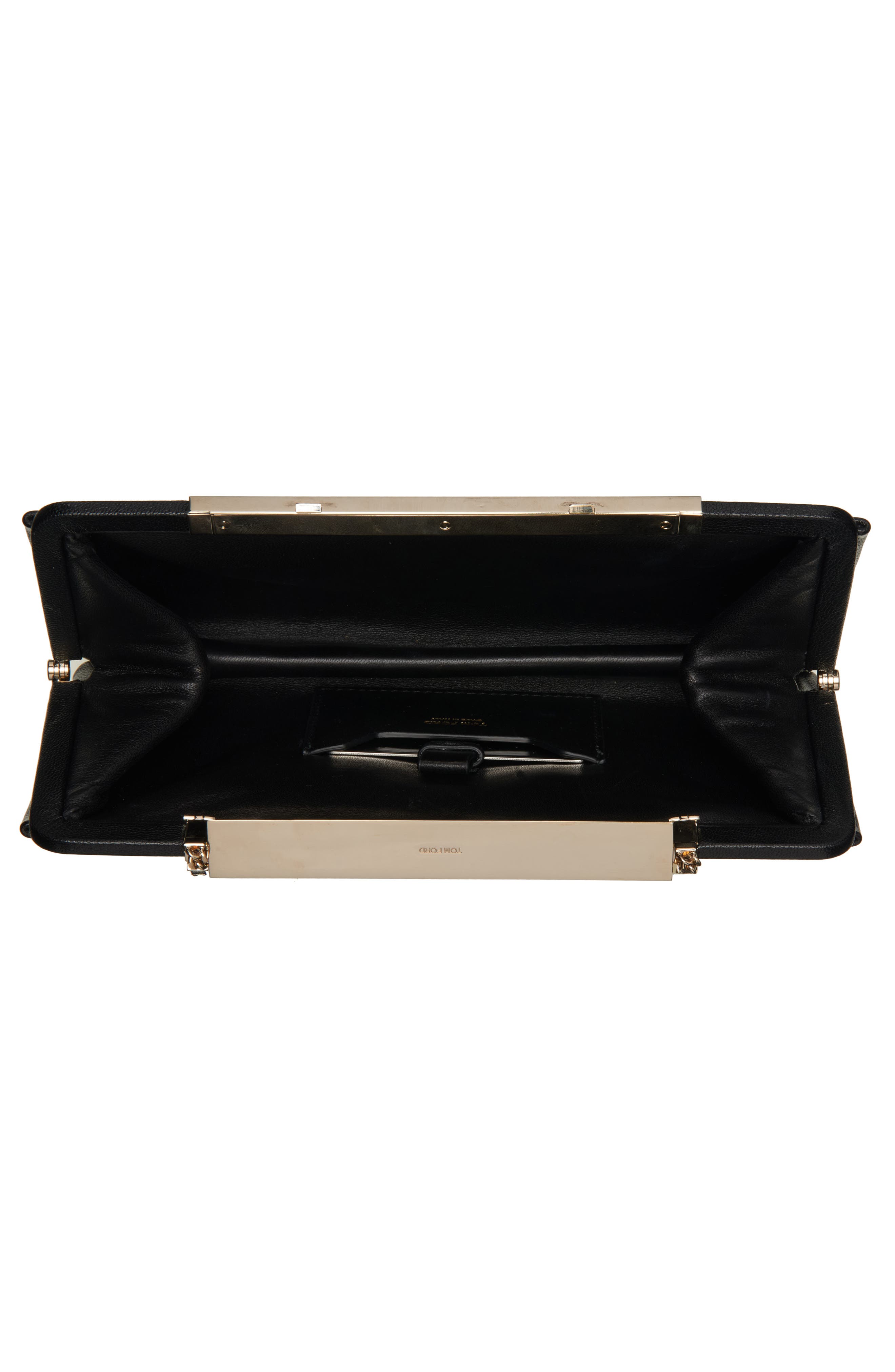 TOM FORD Supple Grained Leather Clutch, Alternate, color, 1N001 Black