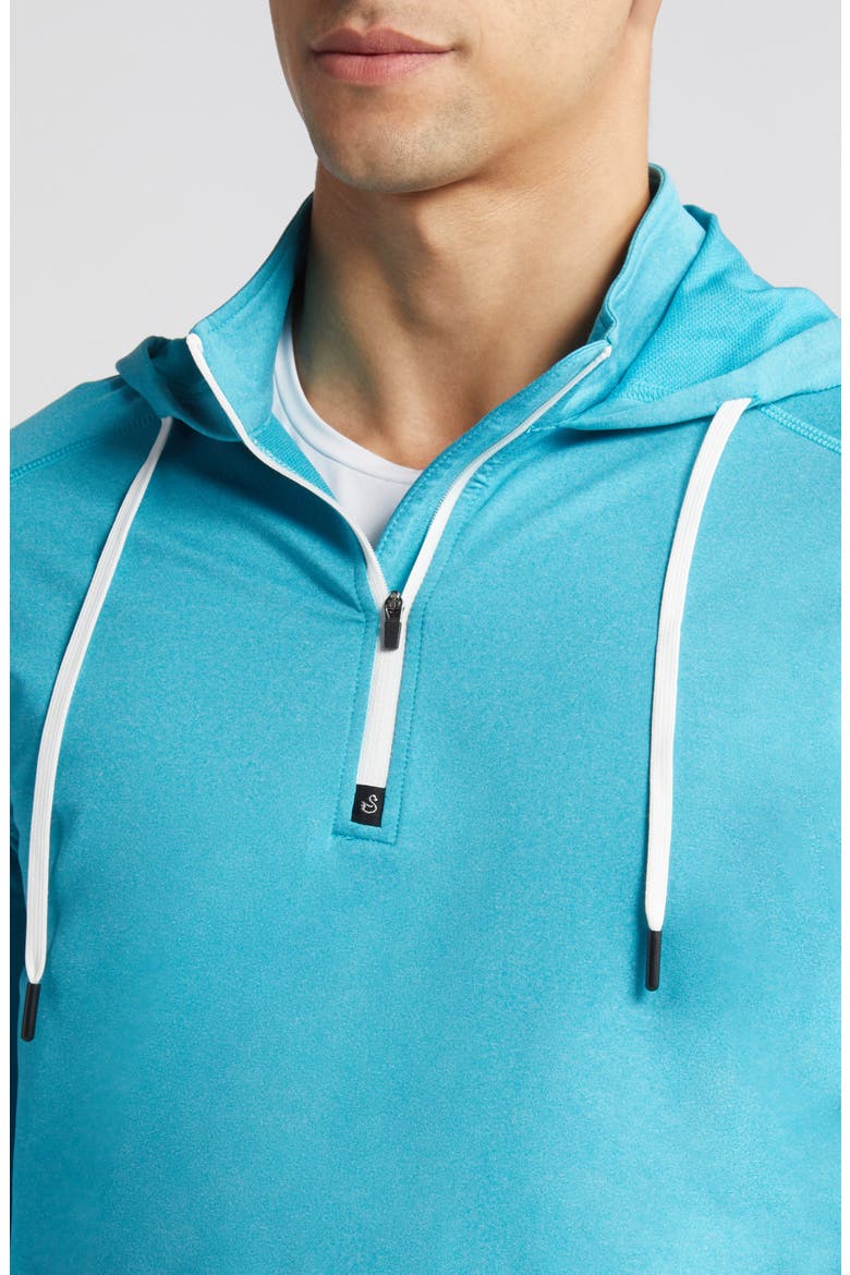 Vandyke Half Zip Hoodie, Alternate, color, MAUI-HEATHER