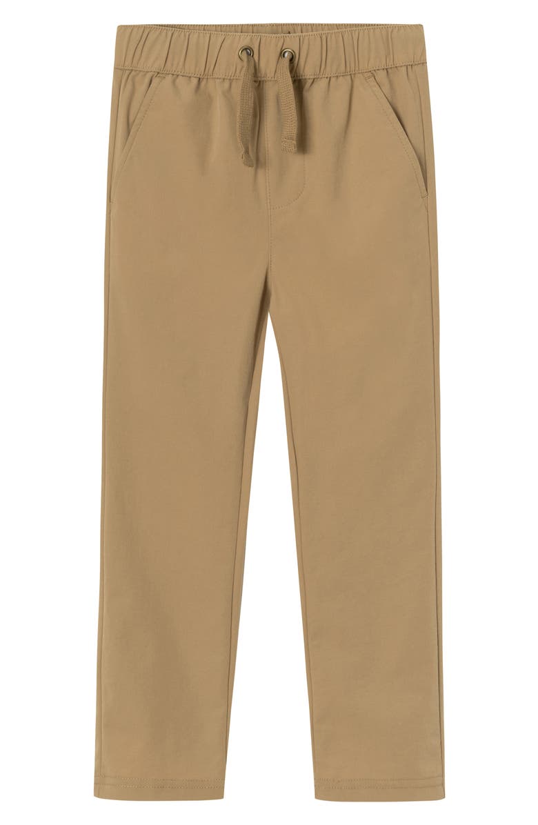 Andy & Evan Kids' Hybrid Drawstring Waist Pants, Main, color, Khaki