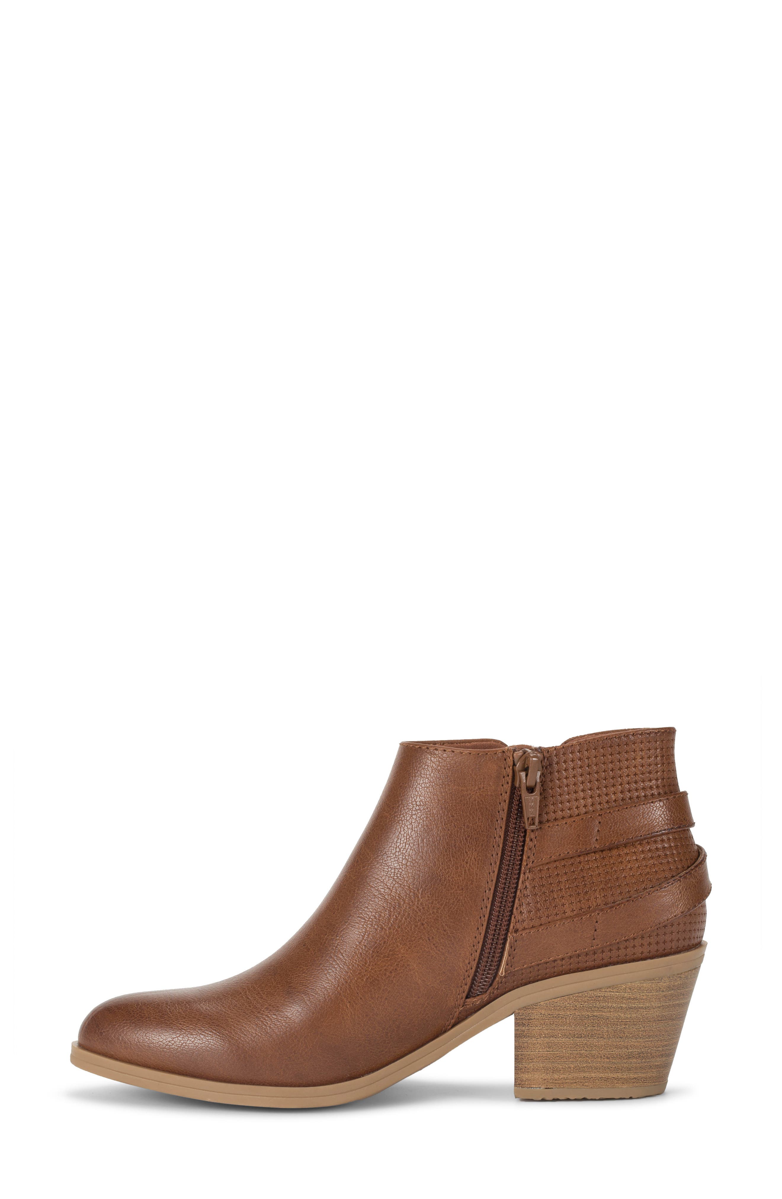 BARETRAPS Serenity Faux Leather Bootie, Alternate, color, Walnut