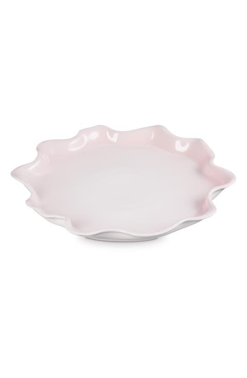 Iris Stoneware Ruffle Platter