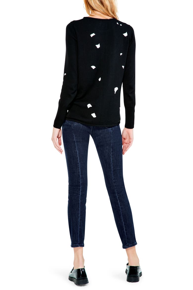 Women's Night Sky Sweater, Alternate, color, BLACK MULTI