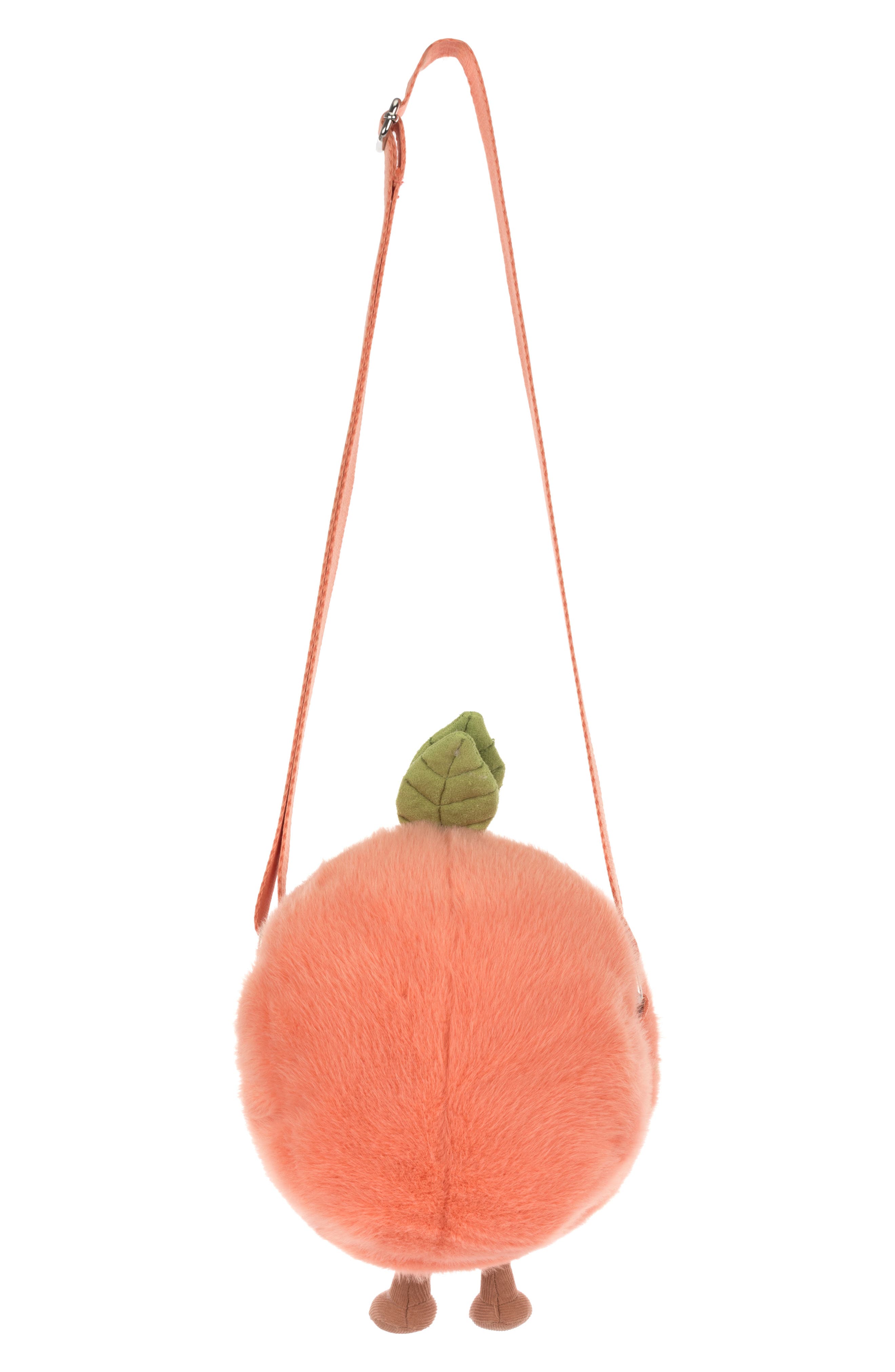 Amuseables Peach Plushie Shoulder Bag, Alternate, color, ORANGE