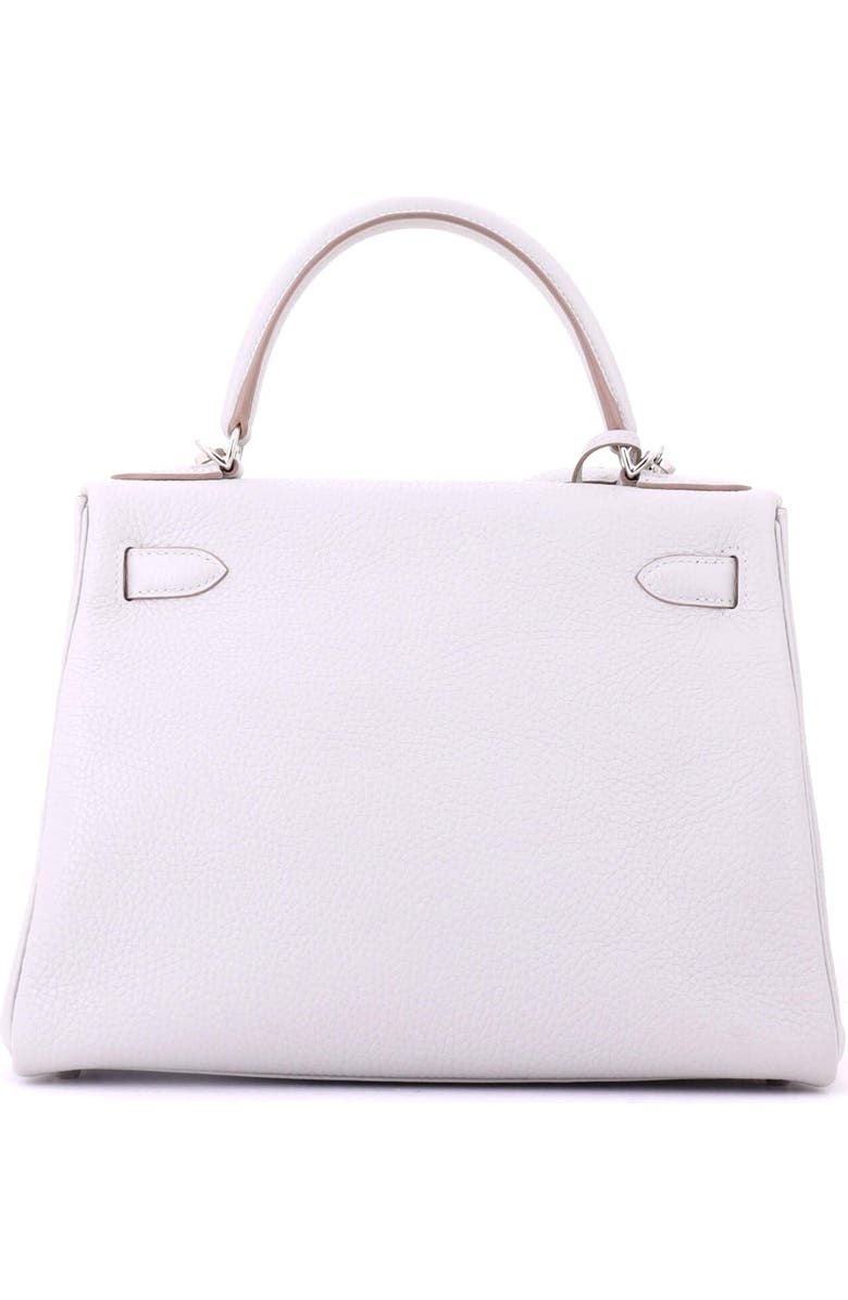 Pre-Owned Hermes Kelly Handbag Grey Clemence with Palladium Hardware 28, Alternate, color, Gris Perle