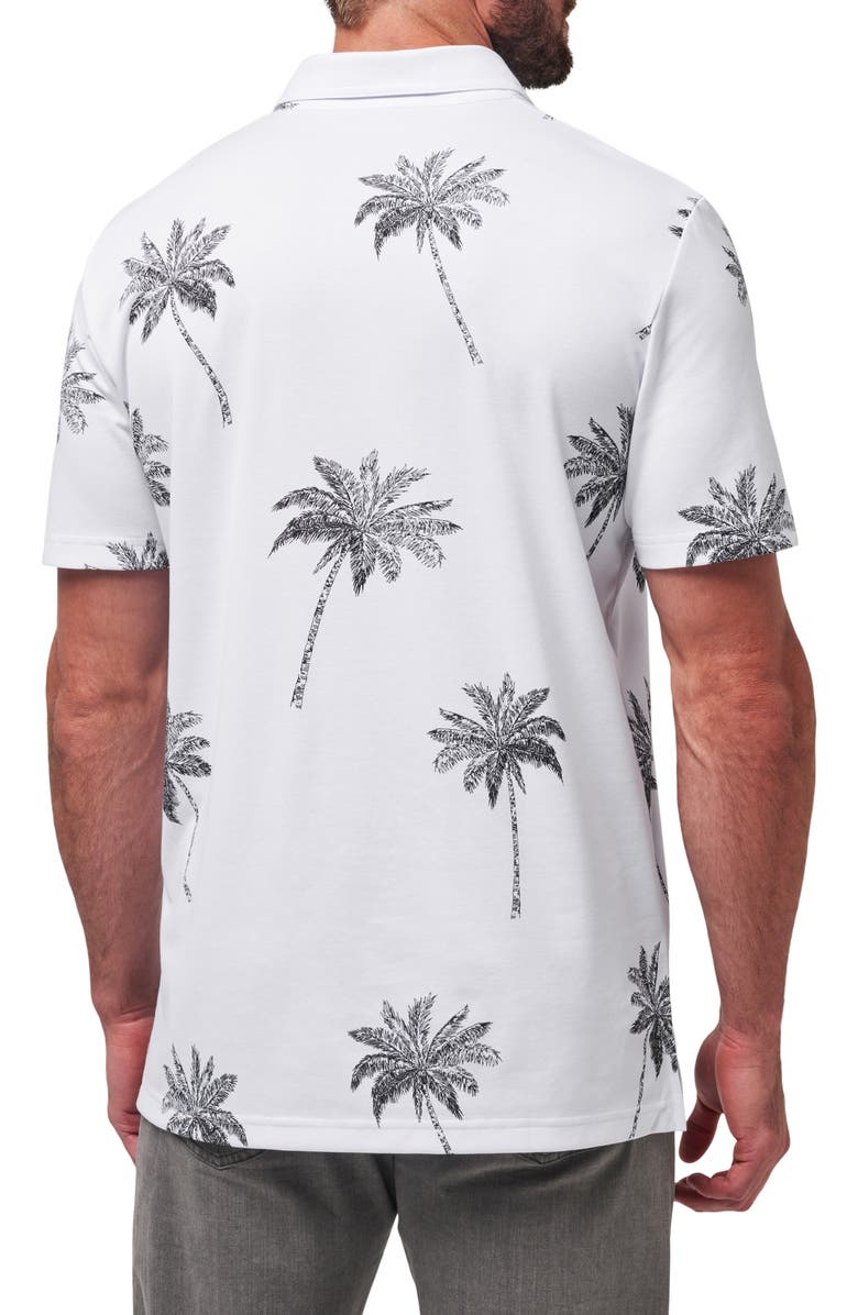 TravisMathew Mesic Palm Tree Polo, Alternate, color, White
