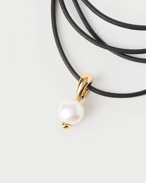 Pdpaola La Perla Essential Pendant Necklace In Gold