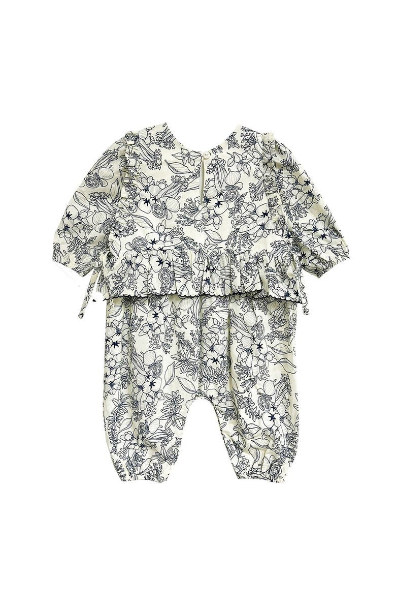 Mabel + Honey Lucy Blue Romper, Alternate, color, Blue