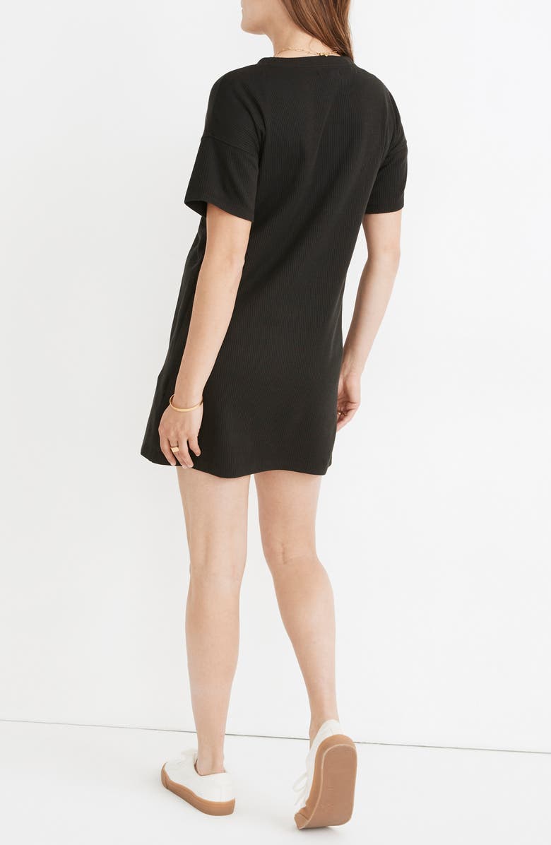 Madewell Rib T-Shirt Dress, Alternate, color,