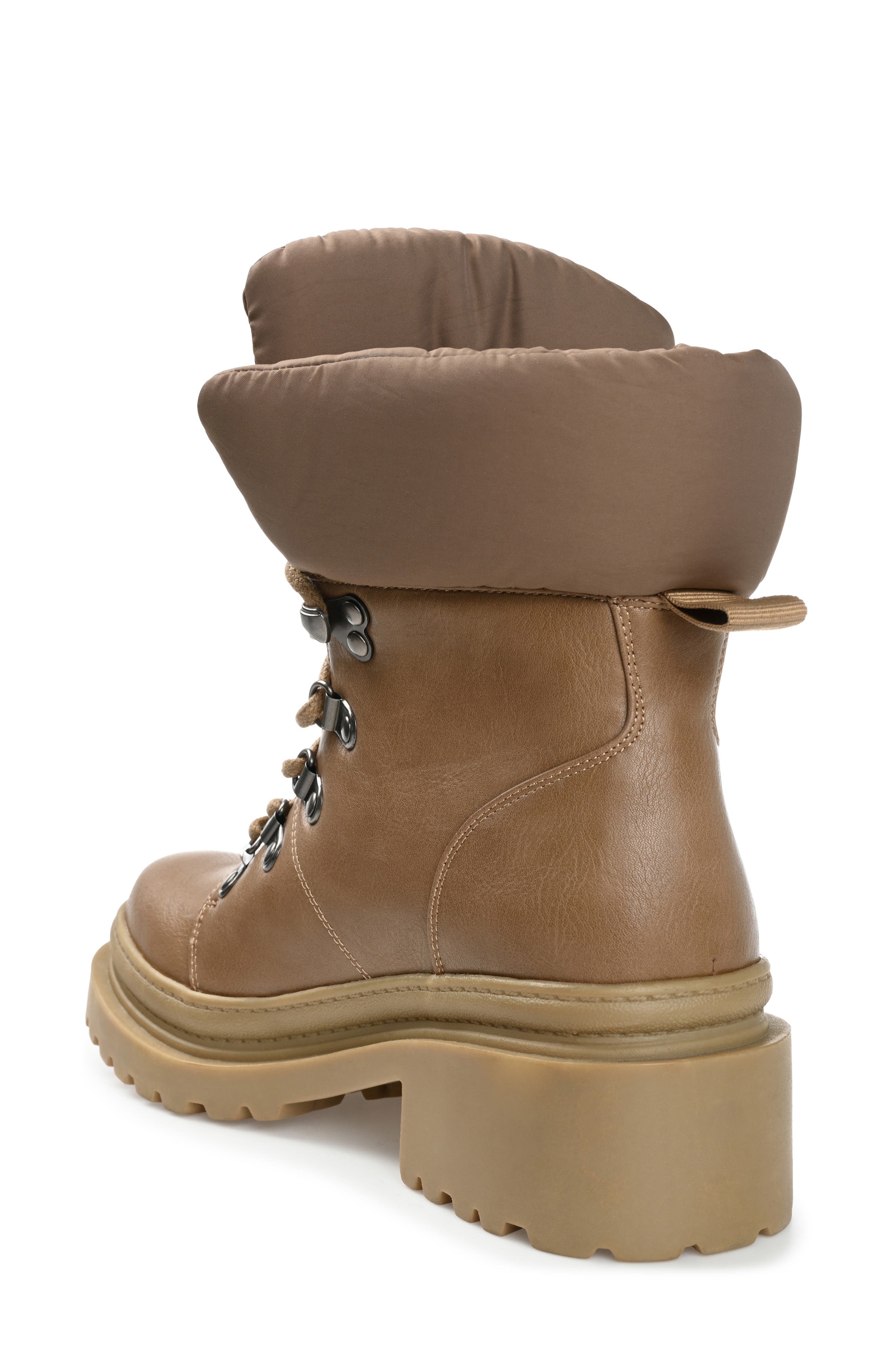 Journee Collection Irrah Lug Sole Boot, Alternate, color, Taupe