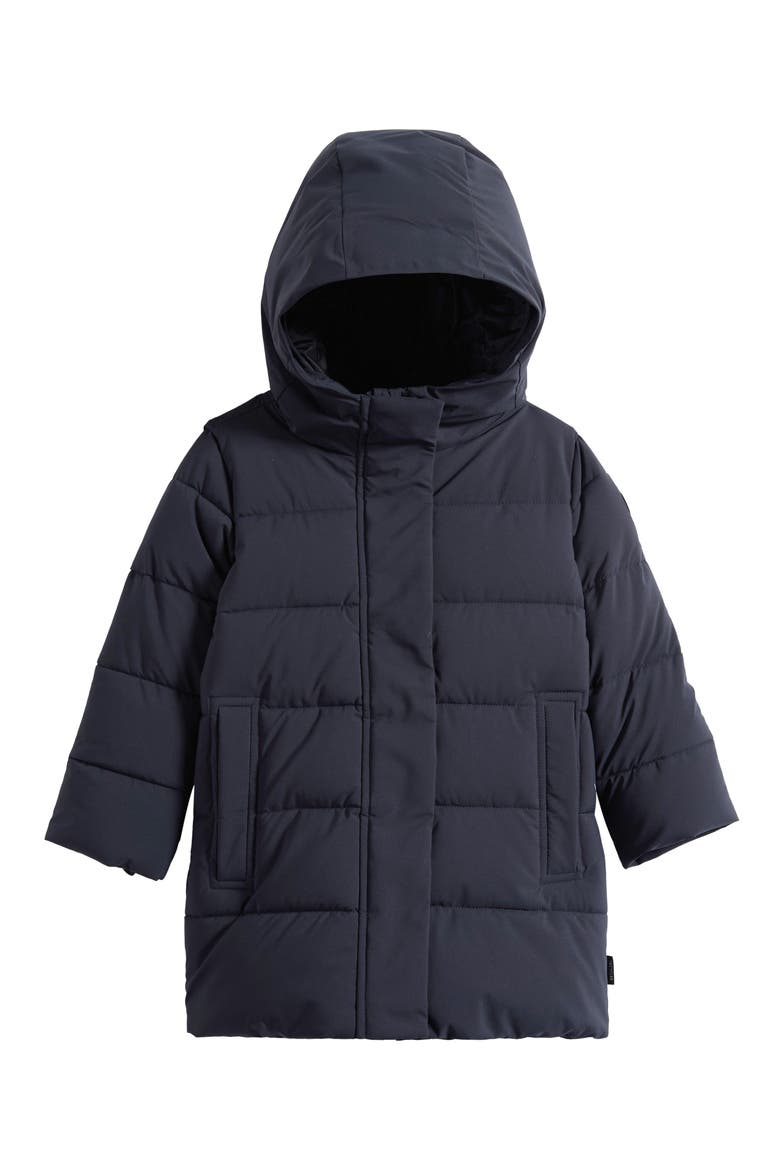 Kids' Selene Hooded Puffer Jacket, Main, color, BLUE BLACK