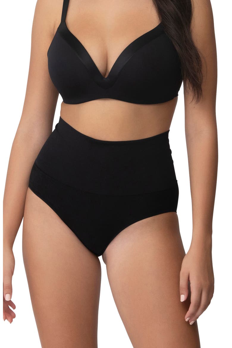 Smoothing At Waist Brief, Main, color, Black