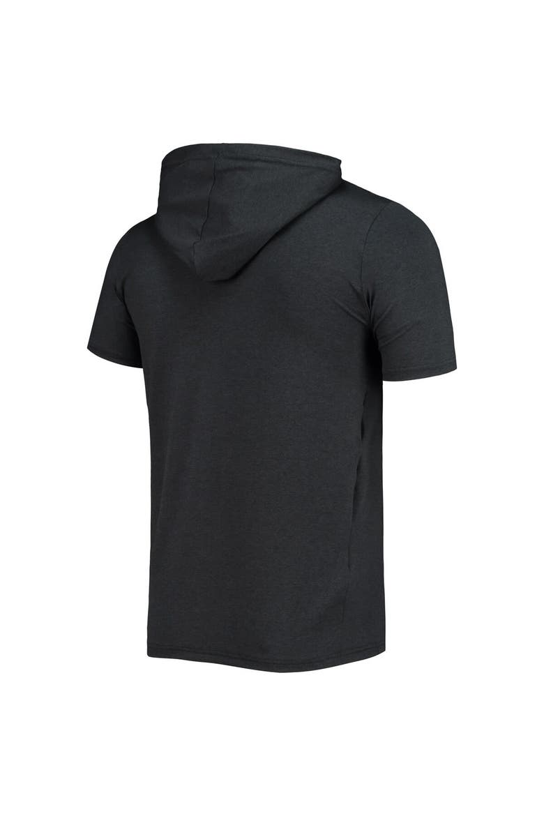Men's New Era Heathered Black New Orleans Saints Team Brushed Hoodie T-Shirt, Alternate, color, Black