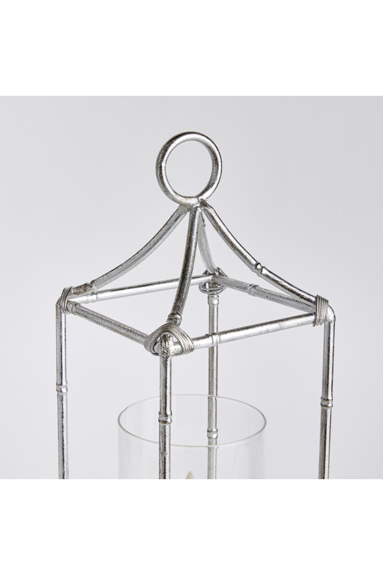 Daphne Lantern Candle Holder Large, Alternate, color, Silver