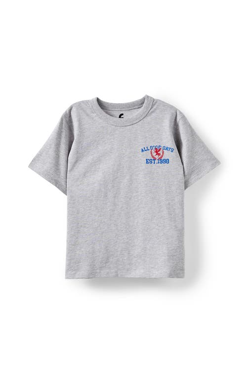 Cotton On Kids Kid's Poppy Oversize Graphic Print Tee In Gray