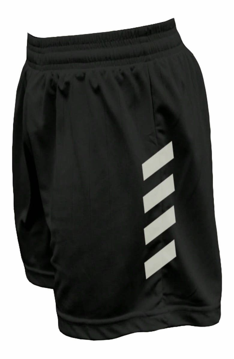 BenBen Mens Two Piece Full Workout Sports Set Dri Fit, Alternate, color, Black/White