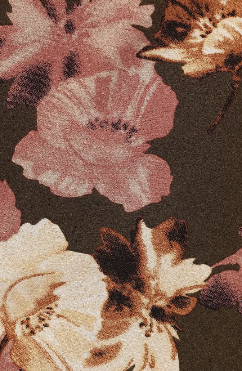 Petal & Pup Kamryn Floral Cowl Neck Maxi Dress, Alternate, color, Olive Floral