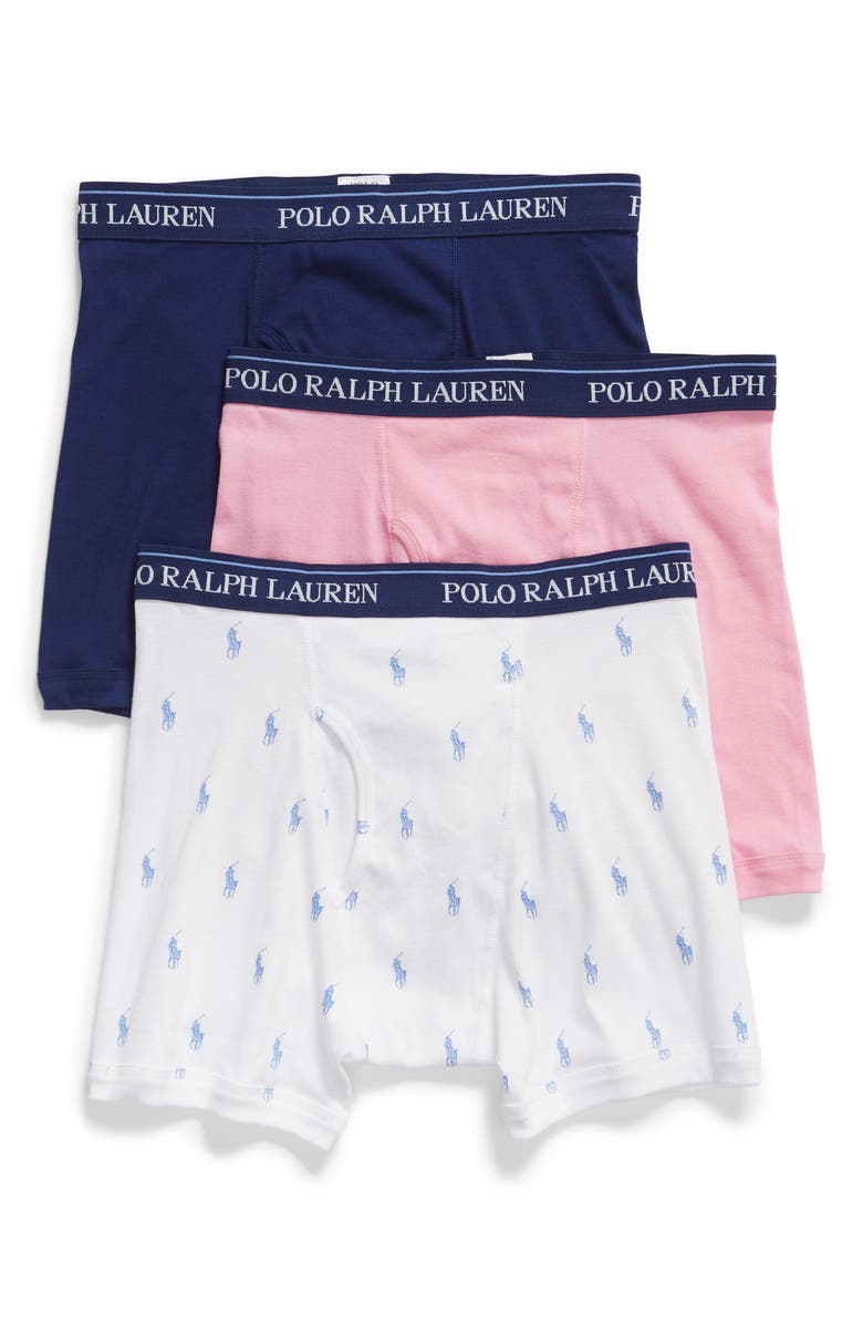 Polo Ralph Lauren 3-Pack Boxer Briefs, Main, color, 