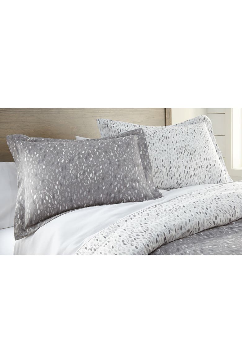 Luxury Premium Collection Oversized Comforter Set, Alternate, color, BOTANICAL LEAVES GREY